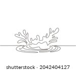 single continuous line drawing... | Shutterstock .eps vector #2042404127