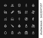 editable 25 aqua icons for web... | Shutterstock .eps vector #1613247157