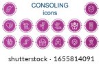 editable 14 consoling icons for ... | Shutterstock .eps vector #1655814091