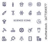 editable 22 science icons for... | Shutterstock .eps vector #1677354577