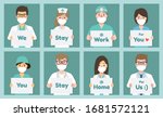 doctors  nurses and medical... | Shutterstock .eps vector #1681572121