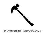 black hammer vector icon... | Shutterstock .eps vector #2090601427