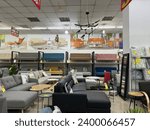 Small photo of Ho chi minh City, Vietnam - Dec 01, 2023 late afternoon at Cho Lon Electronics and Furniture Supermarket with a lot of promotion deals, Thu Duc city