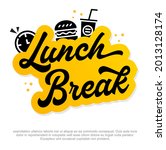 Modern Lunch Break Vector Logo...