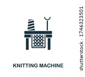 Knitting Machine Icon. Simple...