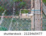 Old Chain Link Wire Security...