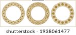 round ornamental frames  luxury ... | Shutterstock .eps vector #1938061477