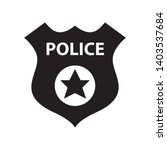 police badge icon in trendy... | Shutterstock .eps vector #1403537684