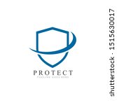 shield protector logo icon... | Shutterstock .eps vector #1515630017