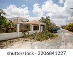 Small photo of Consequences of Hurricane Fiona. Dominican Republic. Punta cana.