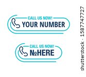 call us button   template for... | Shutterstock .eps vector #1587747727