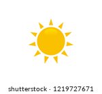 sun icon web | Shutterstock .eps vector #1219727671