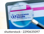 Small photo of Clamart, France - April 18, 2023: Detail of the 'ameli.fr' website of the French Assurance Maladie allowing people to carry out most of the administrative procedures for health insurance online