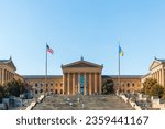 Small photo of The Philadelphia Museum of Art (PMoA) was initially chartered in 1876 for the Centennial Exposition in Philadelphia. The main museum building was completed in 1928 on Fairmount, a hill located at the