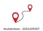 navigation vector icon. gps... | Shutterstock .eps vector #2032109207