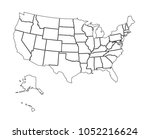 usa. the silhouettes of the... | Shutterstock .eps vector #1052216624