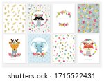 vector illustrations of cards... | Shutterstock .eps vector #1715522431