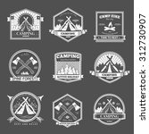 retro vector vintage camp label ... | Shutterstock .eps vector #312730907
