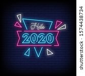 Hello 2020 Neon Signs Style...