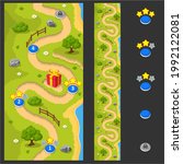 seamless map for a mobile game. ... | Shutterstock .eps vector #1992122081