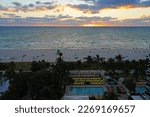 Small photo of MIAMI BEACH, FL -15 FEB 2023- View of the Confidante, an oceanfront hotel on mid-beach Collins Avenue in Miami Beach now part of the Unbound Collection by Hyatt.