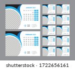 desk calendar 2021 template... | Shutterstock .eps vector #1722656161