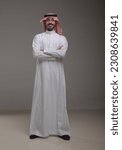 A saudi character wearing thob...