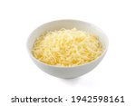 Grated Parmesan Cheese In White ...