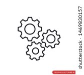 gear icon vector template  flat ... | Shutterstock .eps vector #1469830157