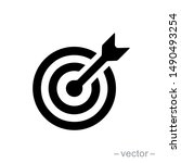 target icon vector. mail icon... | Shutterstock .eps vector #1490493254