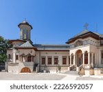 Small photo of The Patriarchal Palace on the Patriarch's Hill functions as the patriarchal residence, private chapel on the left is decorated with frescoes and magnificent iconostasis, Bucharest, Romania