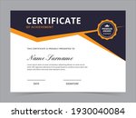 modern certificate template... | Shutterstock .eps vector #1930040084