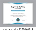 modern certificate template... | Shutterstock .eps vector #1930040114