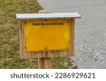 Small photo of Wooden Sign This construction is approved german "dieser Bau ist genehmigt"