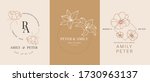 wedding logo design vector.... | Shutterstock .eps vector #1730963137
