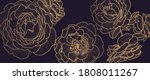luxury rose golden art deco... | Shutterstock .eps vector #1808011267