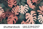 tropical forest art deco... | Shutterstock .eps vector #1812293257