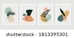 botanical wall art vector set.... | Shutterstock .eps vector #1813395301