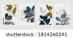 botanical wall art vector set.... | Shutterstock .eps vector #1814260241