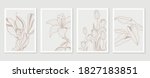 botanical wall art vector set.... | Shutterstock .eps vector #1827183851