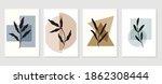 botanical wall art vector set.... | Shutterstock .eps vector #1862308444