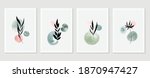 botanical wall art vector set.... | Shutterstock .eps vector #1870947427