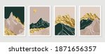 luxury gold mountain wall art... | Shutterstock .eps vector #1871656357