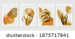 botanical and gold abstract... | Shutterstock .eps vector #1875717841