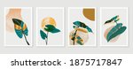 botanical and gold abstract... | Shutterstock .eps vector #1875717847