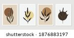 botanical and gold abstract... | Shutterstock .eps vector #1876883197