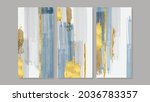 abstract gold wall arts vector... | Shutterstock .eps vector #2036783357