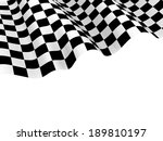 checkered race flag. racing... | Shutterstock . vector #189810197