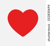 valentine heart simbol. | Shutterstock .eps vector #332830694
