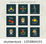 mexican day of the dead   dia... | Shutterstock .eps vector #1353804101